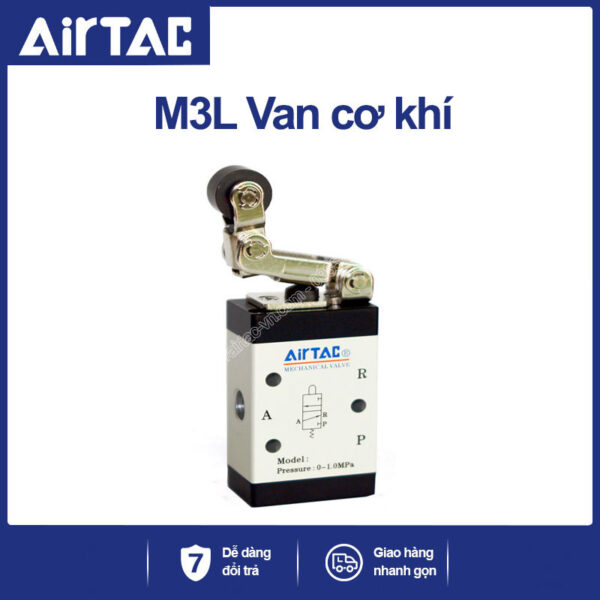 M3L210-06 Van cơ khí khí nén Airtac (M3L21006 ba cửa hai vị trí - 3/2)